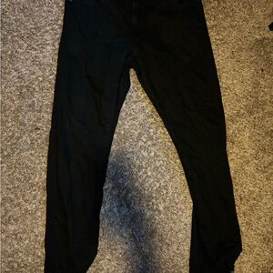 Uniqlo Black Cotton Blend Pants